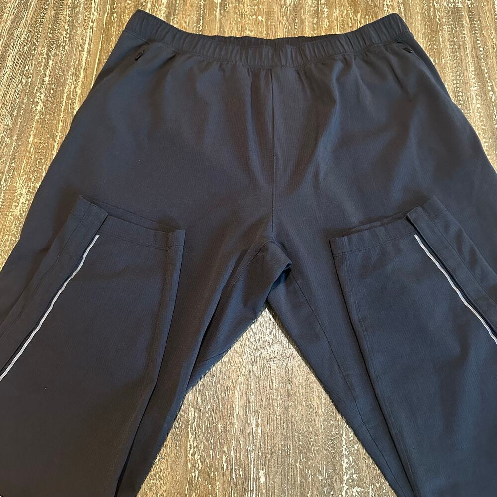 Lululemon Performance Tear Away Pants Workout Gym Yoga Lightweight Black Mens XL